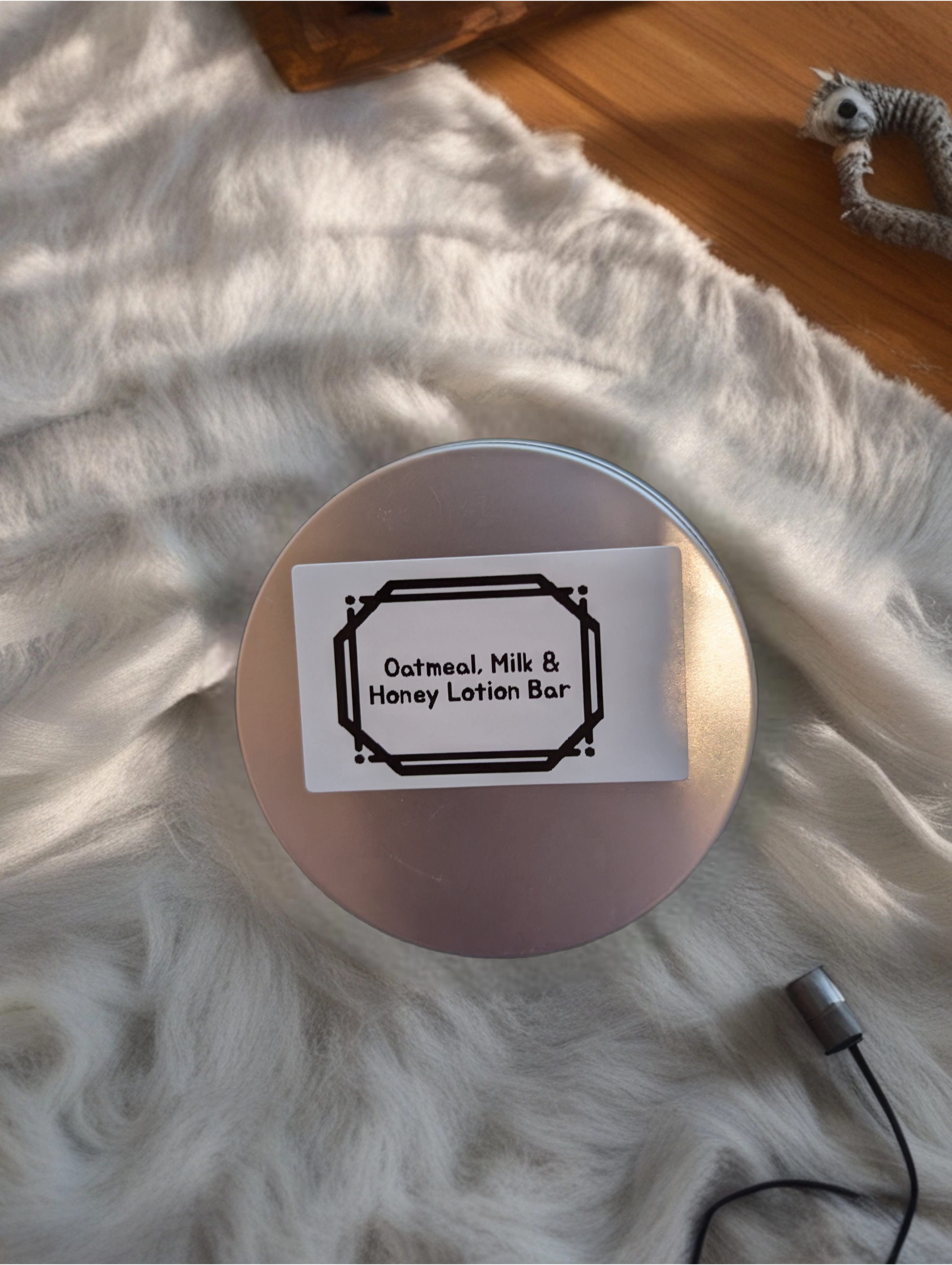 Oatmeal, milk and honey lotion bar image 0